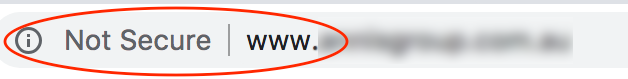Not Secure HTTP